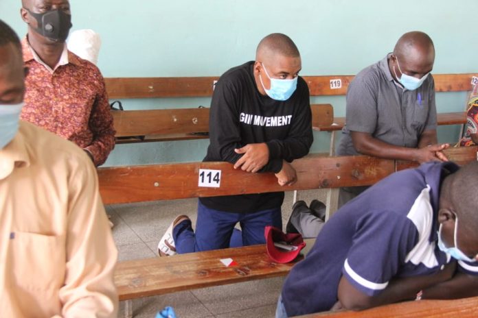 Omari Boga attends a Catholic Mass at St Joseph's Catholic Church in Diani Ukunda Kenya