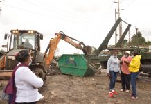8 Trucks carted away 15 tonnes each of the waste left on road reserves, and front yards of residential and commercial premises.