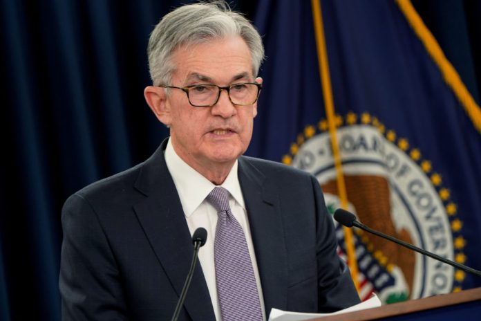 Federal Reserve Chair Jerome Powell holds news conference following the Federal Open Market Committee meeting in Washington