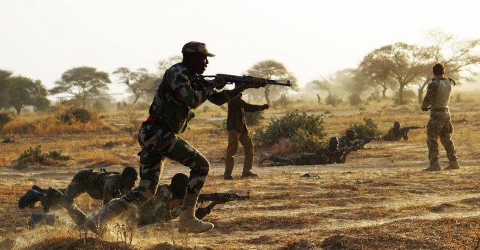 React to contact training during Flintlock 2017 in Niger