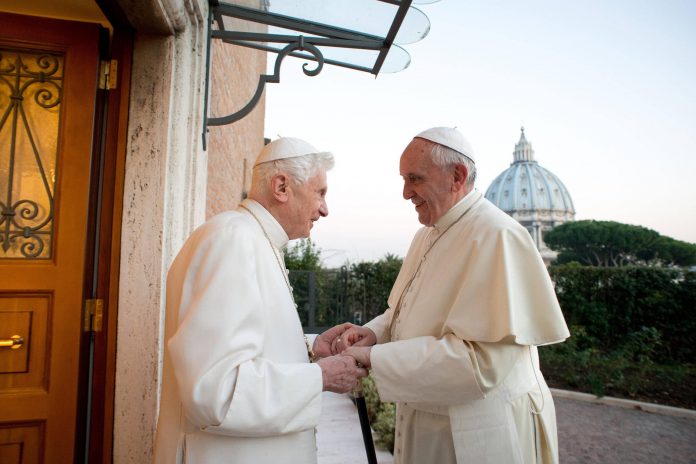 POPE BENEDICT POPE FRANCIS
