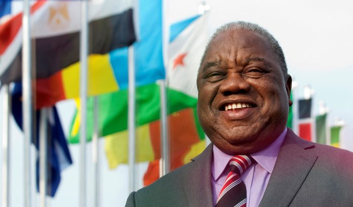 FILE PHOTO: Zambia's President Rupiah Banda arrives at the airport in Entebbe