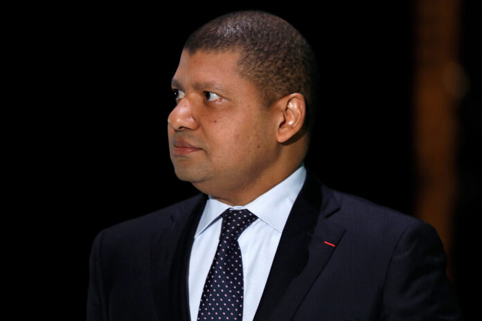 Former Ivorian Trade Minister Jean-Louis Billon, head of Compagnie Hoteliere de la Lagune, attends the third annual tech conference "Inno Generation" in Paris