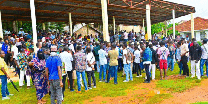 A-group-of-youth-during-the-final-leg-of-the-Coast-phase-of-ongoing-Kazi-Majuu-recruitment-drive-led-by-CS-Alfred-Mutua-on-May-29-2025.-PHOTO-CS-Alfred-Mutua-X
