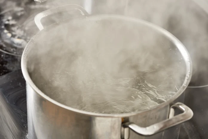boiling water