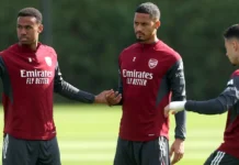 Arsenal’s Saliba, Martinelli ruled out of League Cup clash v Brighton