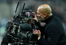 Manchester City’s Pep Guardiola ’embarrassed and ashamed’ over cameraman confrontation