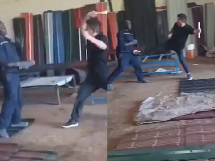 CHINESE NATIONAL BEATING KENYA