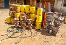 Police Dismantle Illicit Chang’aa Brewing Den in Laare, Meru County