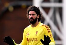 Liverpool’s Becker expected to return for Forest clash, but Wirtz, Bradley out