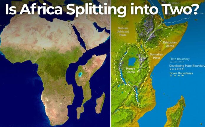africa splitting into two