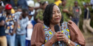 Keep Quiet or Go Away – Ida Odinga Lectures Rowdy Mourners Disrupting Beryl’s Funeral