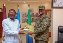 (PHOTOS) – Speaker Wetang’ula Meets President Museveni’s Son General Muhoozi