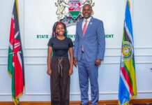 72-hours tree hugging champion Truphena Muthoni meets PS Festus Ng’eno