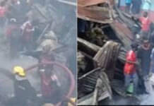 Residents left homeless as fire razes down houses in Kangemi