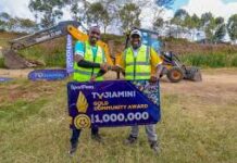 Tujiamini Gold Winners Highrise Volleyball Community Break Ground on New Volleyball Court in Nairobi