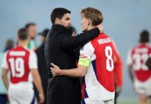 Mikel Arteta responds to calls to strip off Martin Odegaard Arsenal captaincy