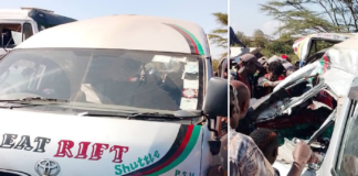 Five People Killed in Matatu-Truck Crash on Nairobi-Nakuru Highway