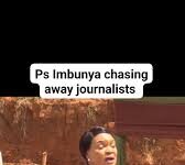 PS Imbunya chases away journalists from an event she was attending
