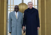 Nigeria president ‘in great shape’ after falling at Turkey reception