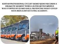 Guardrail saves a supermetro bus from crashing into a ditch