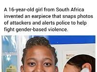 Teen creates earring that snaps pictures and alerts police in the event of an assault