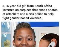 Teen creates earring that snaps pictures and alerts police in the event of an assault