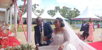 Lavish Weeding as Lari MP Mburu Kahangara marries long-time partner Monicah in beautiful church occasion.
