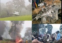 Six Feared Dead After Helicopter Crashes and Bursts into Flames in Nandi