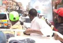 Chaos in Nairobi CBD as Police Lob Teargas During Gachagua, Kalonzo Public Rally