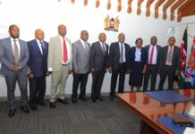 Kitui Governor held a meeting with the Ministry of Defence officials, led by the Principal Secretary