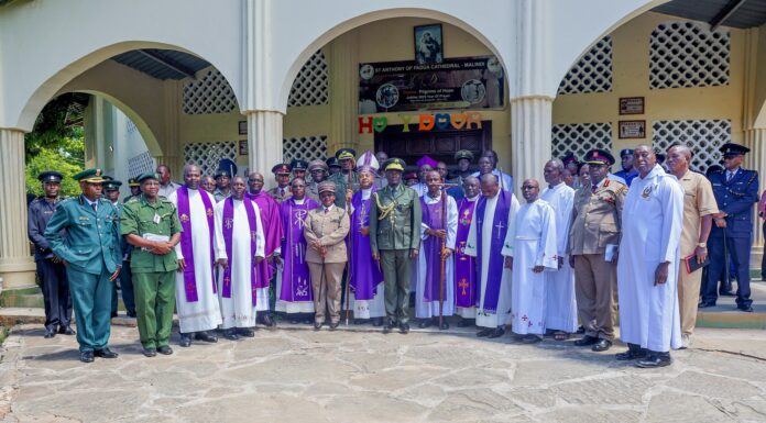 North Coast Counties Hold Annual Joint Thanksgiving Service for Uniformed and Disciplined Officers and their Families in Malindi