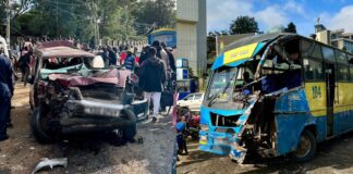 1 dead, 8 injured after bus crashes into vehicles on Valley Road, Nairobi