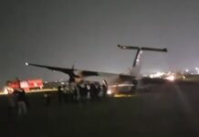 Aircraft Incident at Wilson Airport: Dash 8 Plane Veers Off Runway, All Passengers Safe