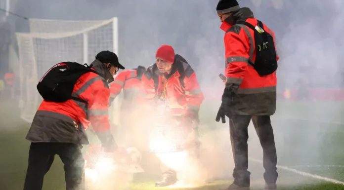 Charges after flares thrown in Europa League match
