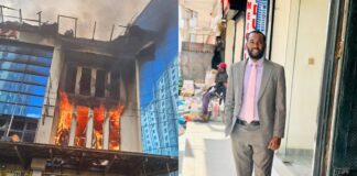 MCA Aspirant Abdiwahab Nurow Slams Nairobi County For Poor Fire Response in Eastleigh’s Yare Plaza