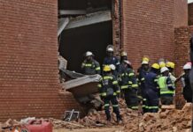 Nine people are confirmed dead after a building under construction collapsed in Ormonde, south of Johannesburg in South Africa