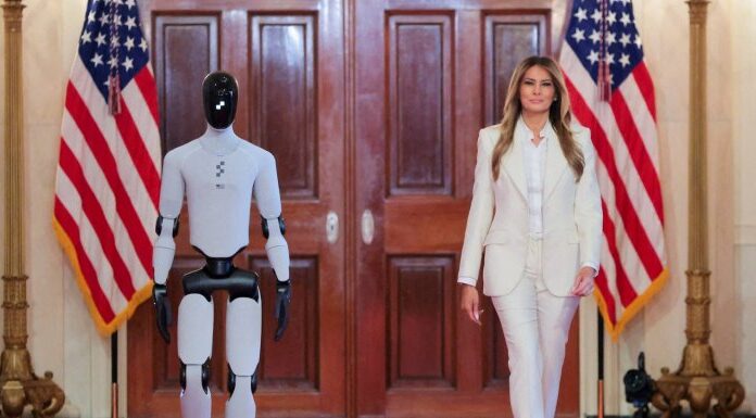 Melania Trump Welcomes Humanoid Robot to the White House; Push For AI Into Classrooms