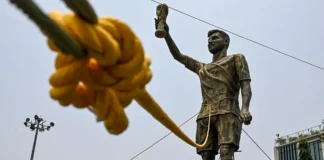 India’s ‘unsafe’ 70ft Messi statue to be moved