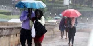 Kenya Met Warns Of Continued Heavy Rains In The Following Regions