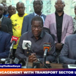 Chaos erupts as CS Wandayi clash with transport stakeholders during live presser