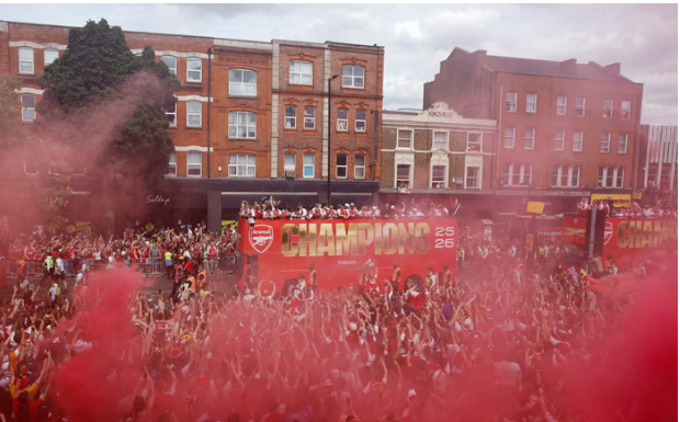 Arsenal Premier League trophy parade: Title celebrations underway
