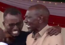 Drama and security scare as a man grabs President Ruto in in Kilifi during his address