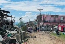 Huge blast kills dozens in rebel-held village in Myanmar