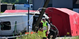 Four killed as school minibus collides with train in Belgium