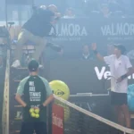 Italian Open match delayed by cup final fireworks