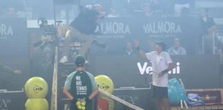 Italian Open match delayed by cup final fireworks