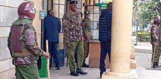 Heavy Security Deployed at Milimani Law Courts Ahead of Gachagua Impeachment Judgment