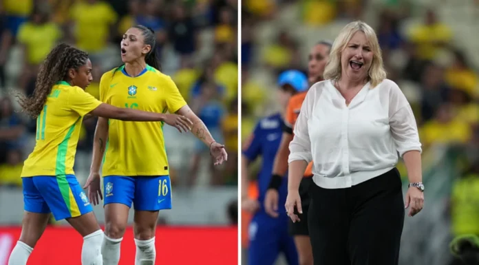 Brazil shown eight red cards in defeat by USA