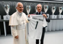 Pope Leo XIV Visits Santiago Bernabéu as Real Madrid Unveil Special Edition Jersey